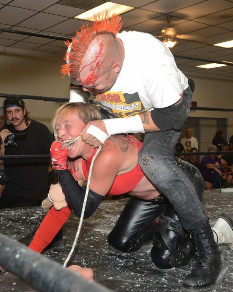 Chuck Stein and Randi West at Horror Slam at the Elk's Lodge on September 13, 2024. Photo by Brad McFarlin. 