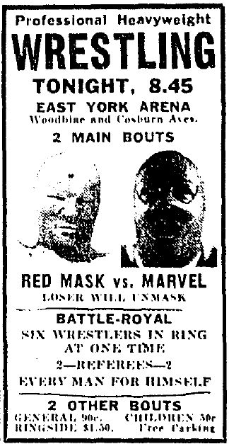 East York Arena in Toronto, July 21, 1954