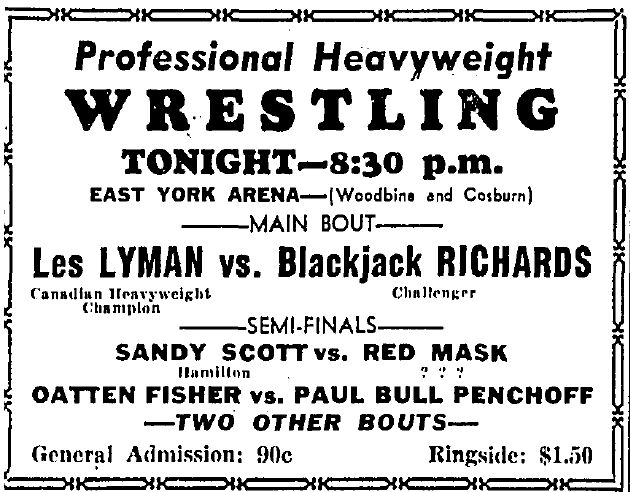 East York Arena in Toronto, May 26, 1954