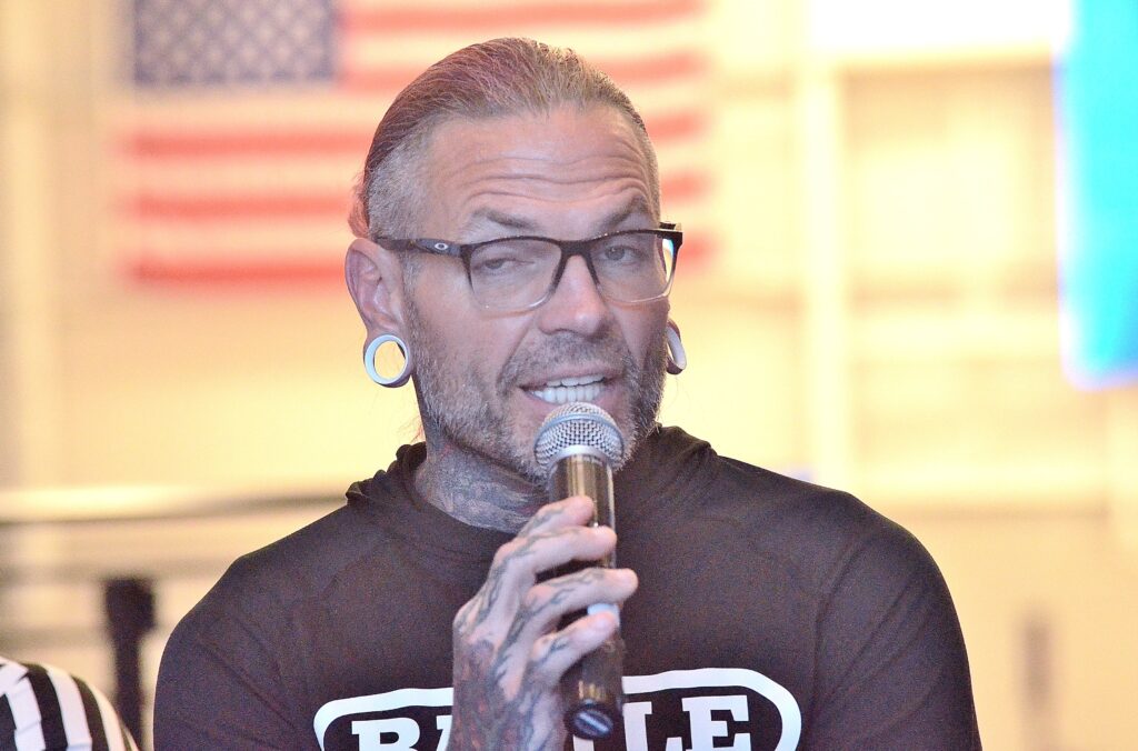 Jeff Hardy at TNA Bound for Glory Press Conference in Detroit on October 24, 2024. Photo by Brad McFarlin. 