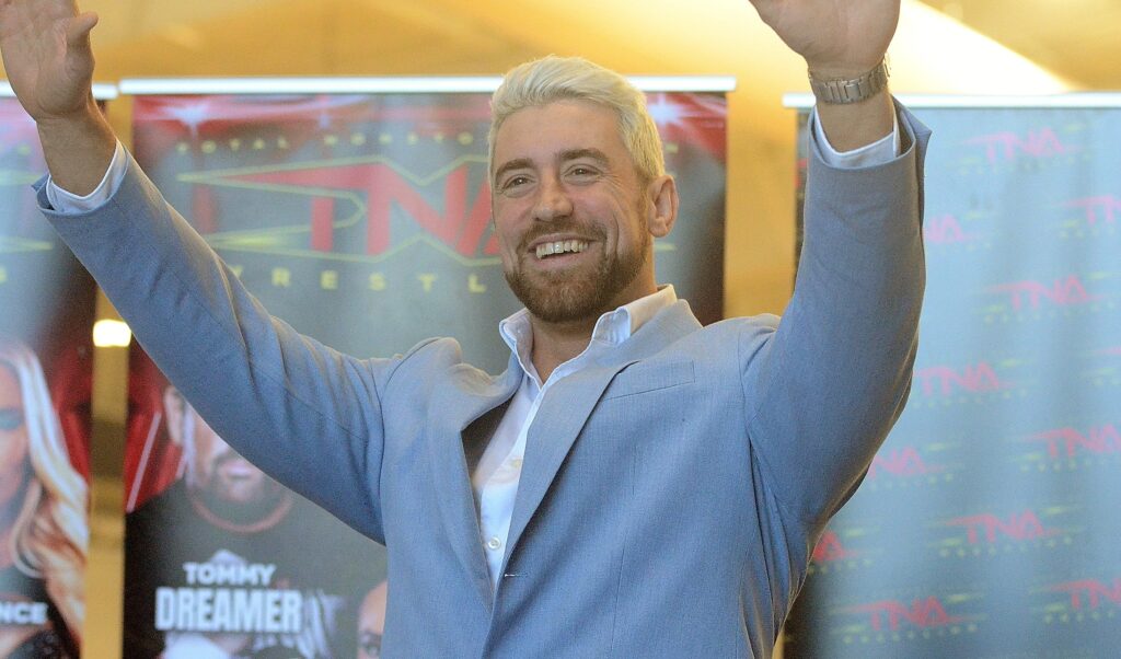 Joe Hendry at TNA Bound for Glory Press Conference in Detroit on October 24, 2024. Photo by Brad McFarlin. 