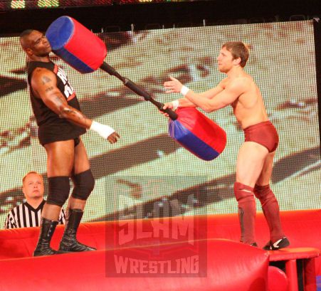 Michael Tarver and Bryan Danielson / Daniel Bryan do battle in NXT on April 20, 2010. Photo by Bruno Silveria