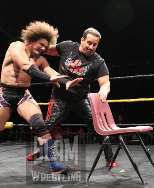 Carlito and Tommy Dreamer battle on the House of Hardcore show on October 6, 2012. Photo by George Tahinos, https://georgetahinos.smugmug.com