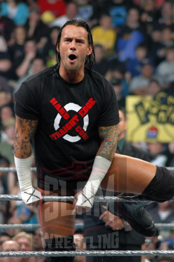 CM Punk in the relaunched ECW, during a show in London, Ontario, on May 29, 2007. Photo by Mike Mastrandrea