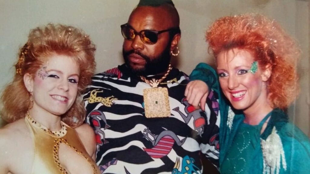 GLOW's Tiffany Mellon and Roxy Astor with Mr. T. Photo courtesy Tyffany Million